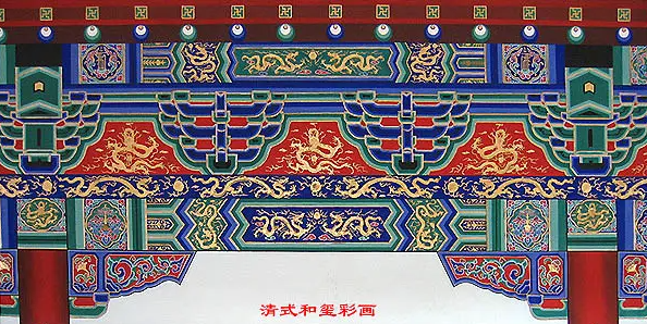 运城中国建筑彩画装饰图案